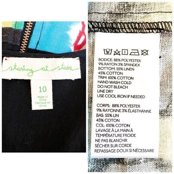 UO Staring At Stars Sleeveless Ikat Dress, size 10 - Picture 7 of 8